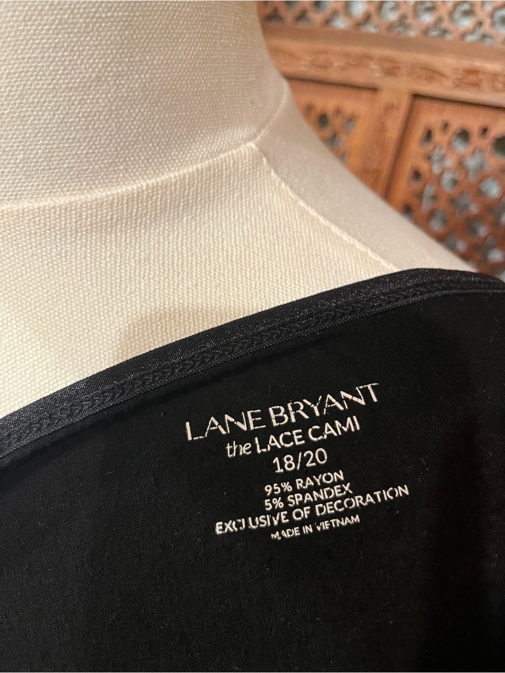 Lane Bryant Black Lace-Trim Slip Dress - Picture 3 of 3
